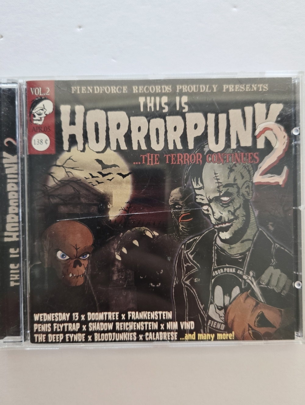 This is HORROR PUNK 2 Various Artists CD 2005 Fiendforce Records FF015 Punk RARE
